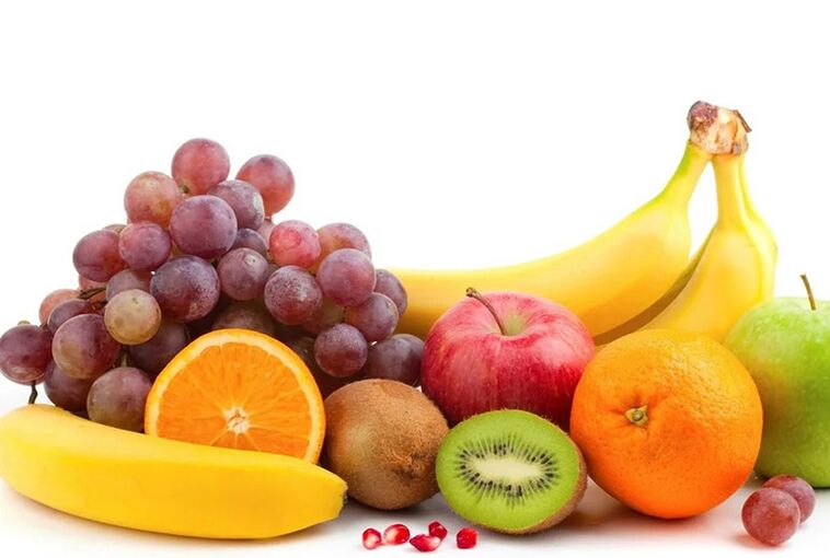 Fresh fruits that form the basis of the diet during gout flares. 