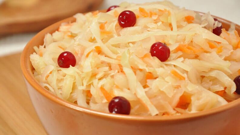 A reasonable amount of sauerkraut can be present on the diabetic menu. 