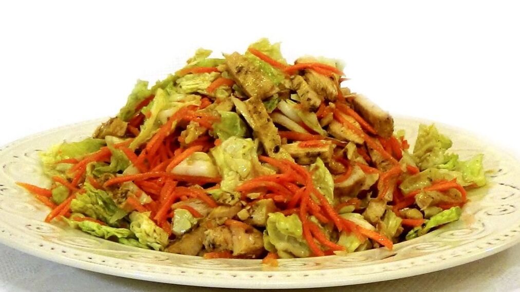 In the last Stabilization stage of the Dukan diet, you can treat yourself to a chicken salad. 