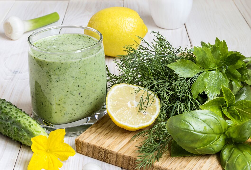 A healthy shake that relieves excess weight and cleanses the body